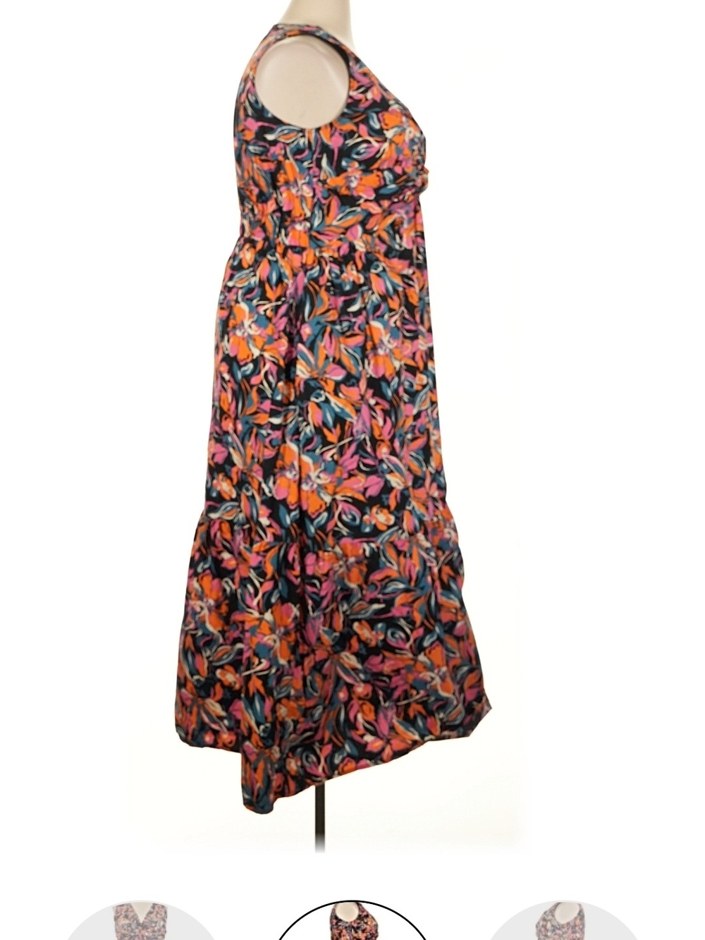 FRENCH CONNECTION Floral Maxi Dress 100% Cotton - Picture 3 of 9